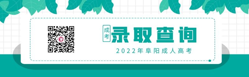2022年阜陽(yáng)成人高考錄取查詢(xún)方式